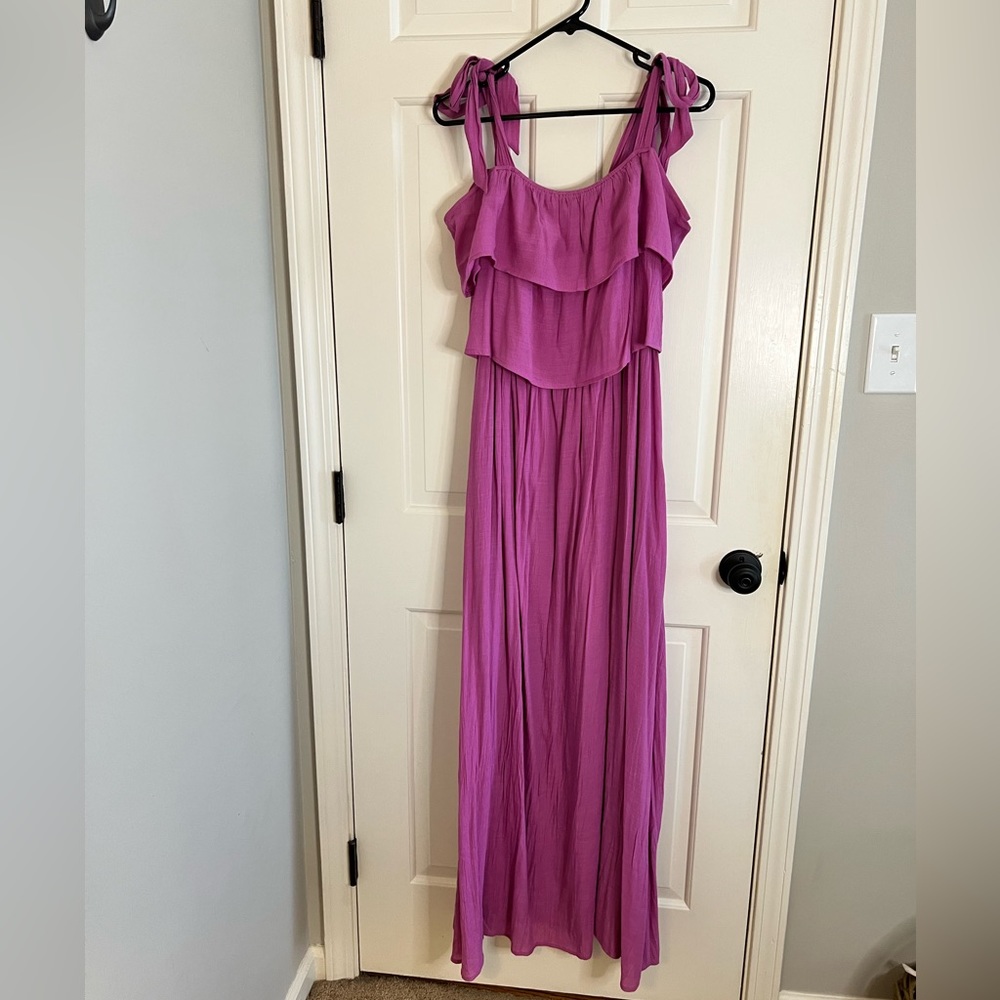 Elegant Purple Maxi Dress size Large